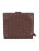 Bottega Veneta Intrecciato Weave Leather Compact Wallet