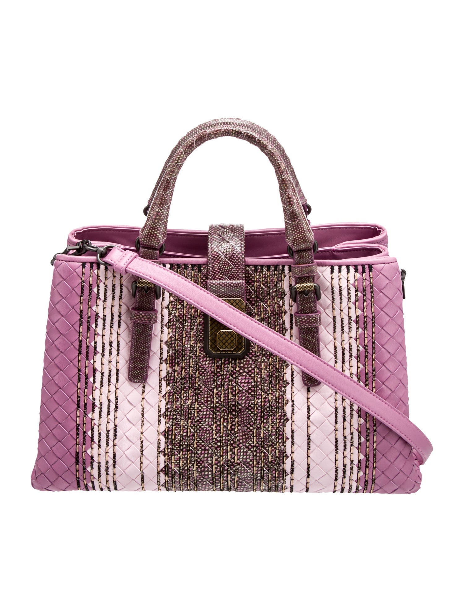 Bottega Veneta Leather Top Handle Bag