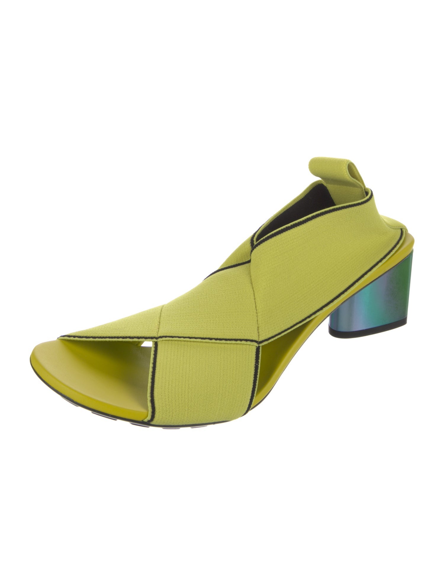 Bottega Veneta Embroidered Accent Slingback Sandals