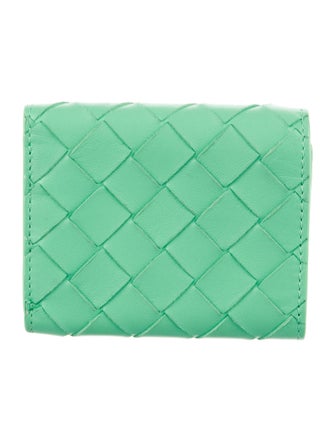 Bottega Veneta Intrecciato Weave Leather Compact Wallet