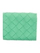 Bottega Veneta Intrecciato Weave Leather Compact Wallet