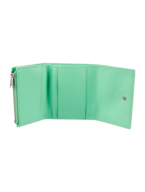 Bottega Veneta Intrecciato Weave Leather Compact Wallet