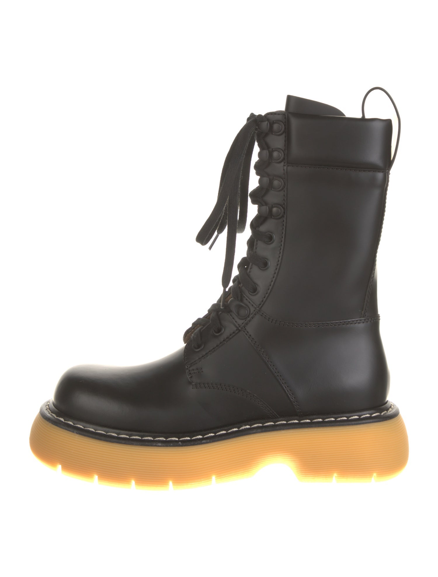 Bottega Veneta Leather Combat Boots