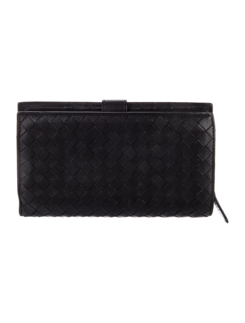 Bottega Veneta Intrecciato Weave Leather French Purse