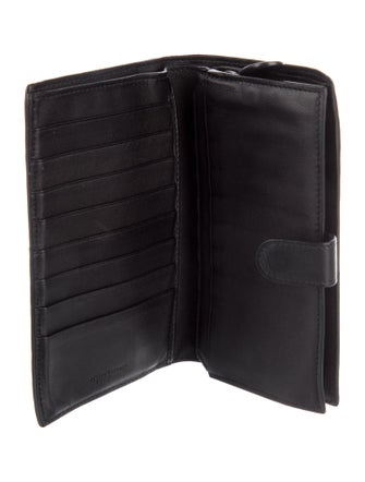 Bottega Veneta Intrecciato Weave Leather French Purse