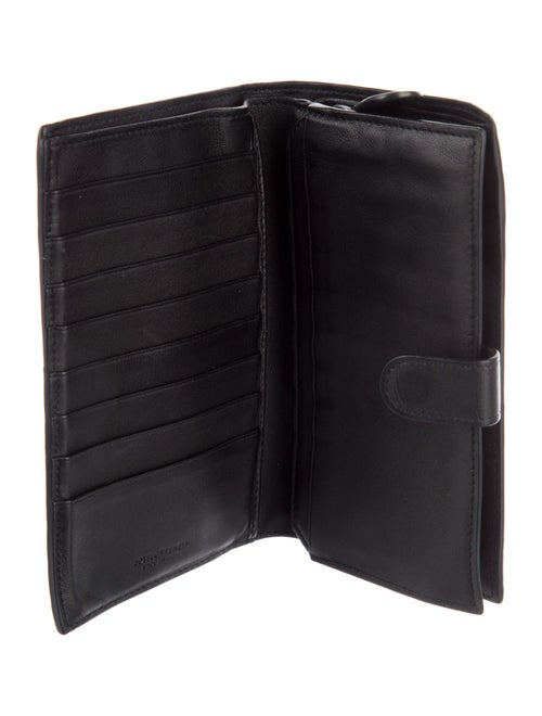 Bottega Veneta Intrecciato Weave Leather French Purse