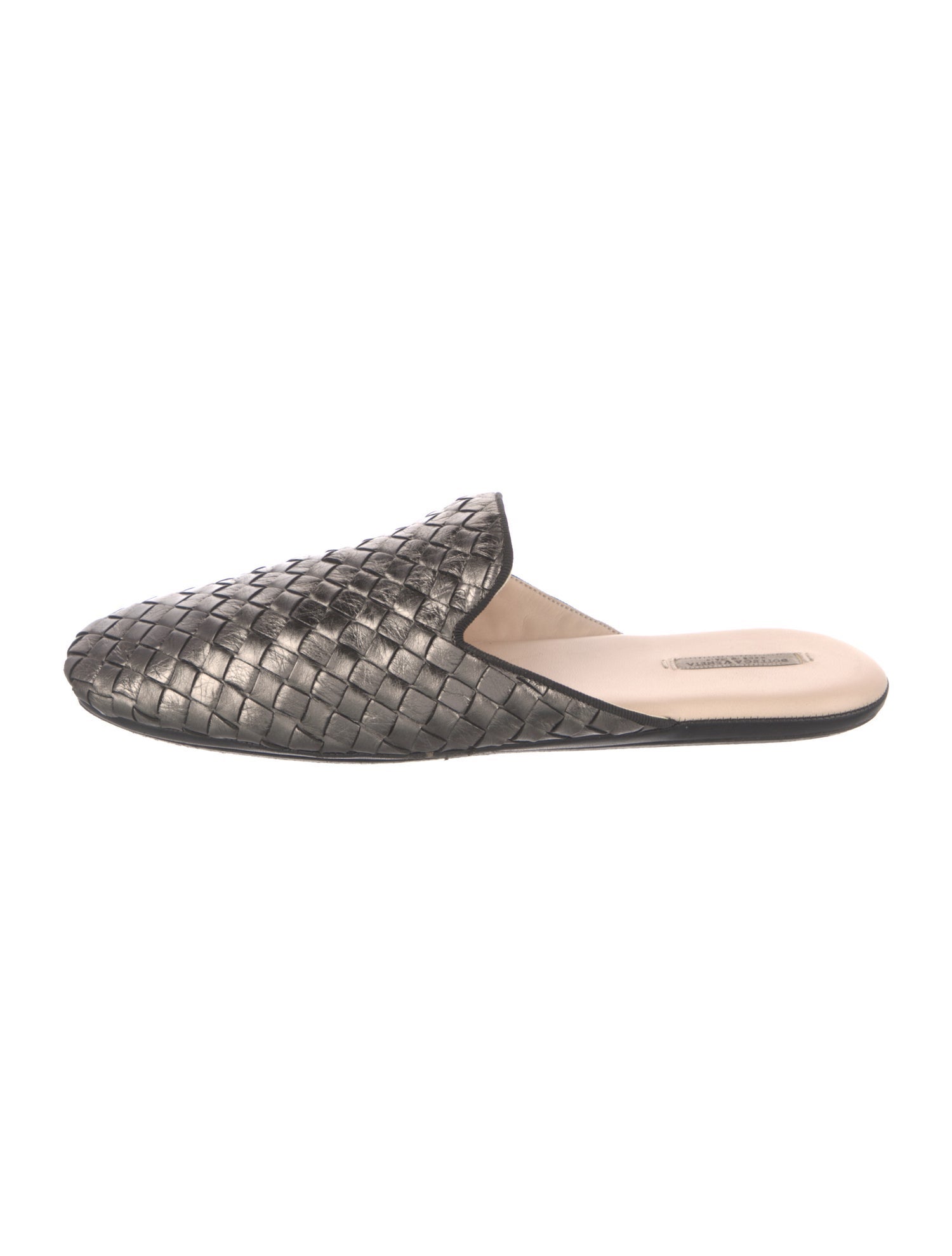 Bottega Veneta Intrecciato Weave Leather Mules