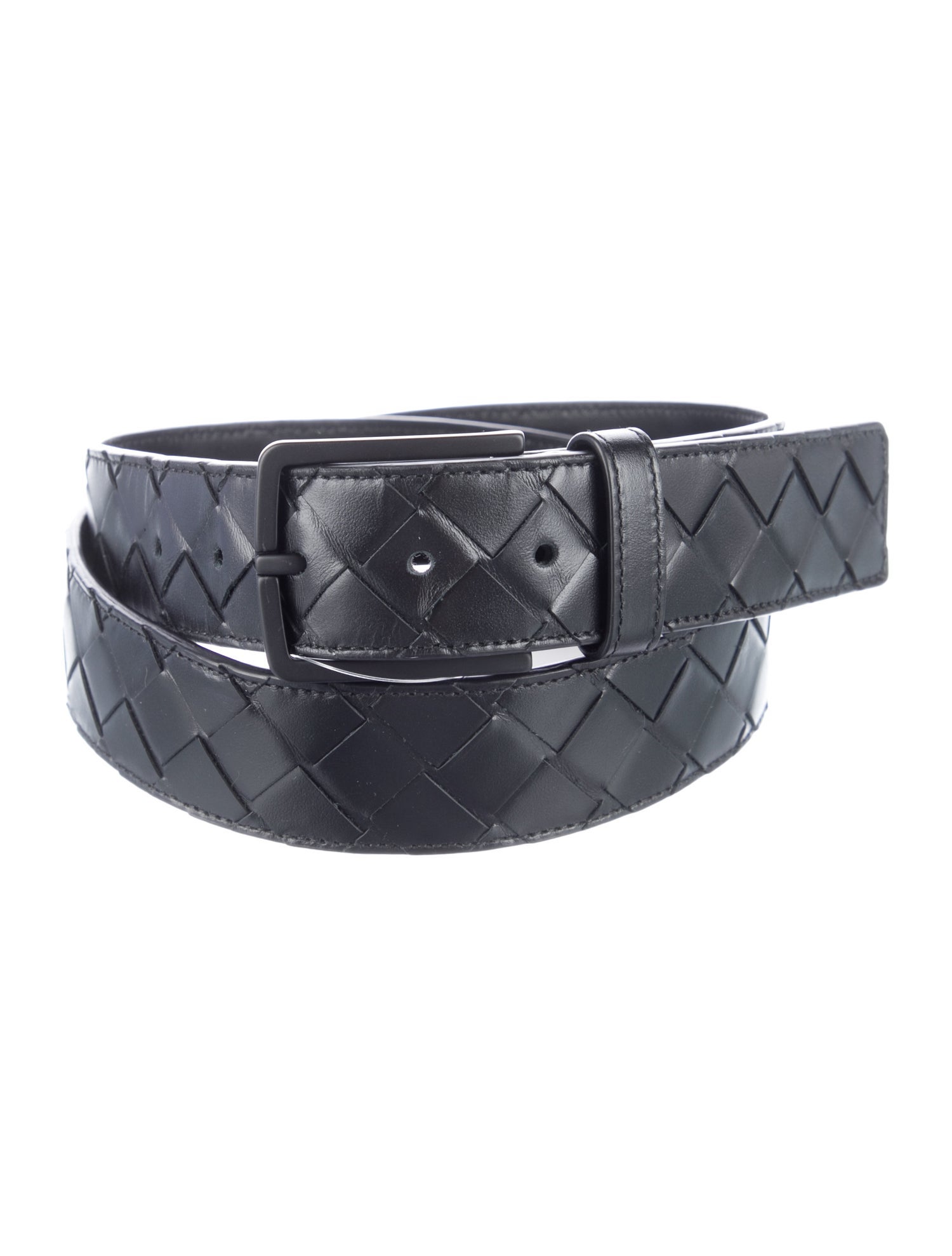 Bottega Veneta Intrecciato Weave Leather Belt
