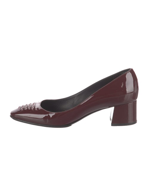 Bottega Veneta Intrecciato Weave Patent Leather Pumps