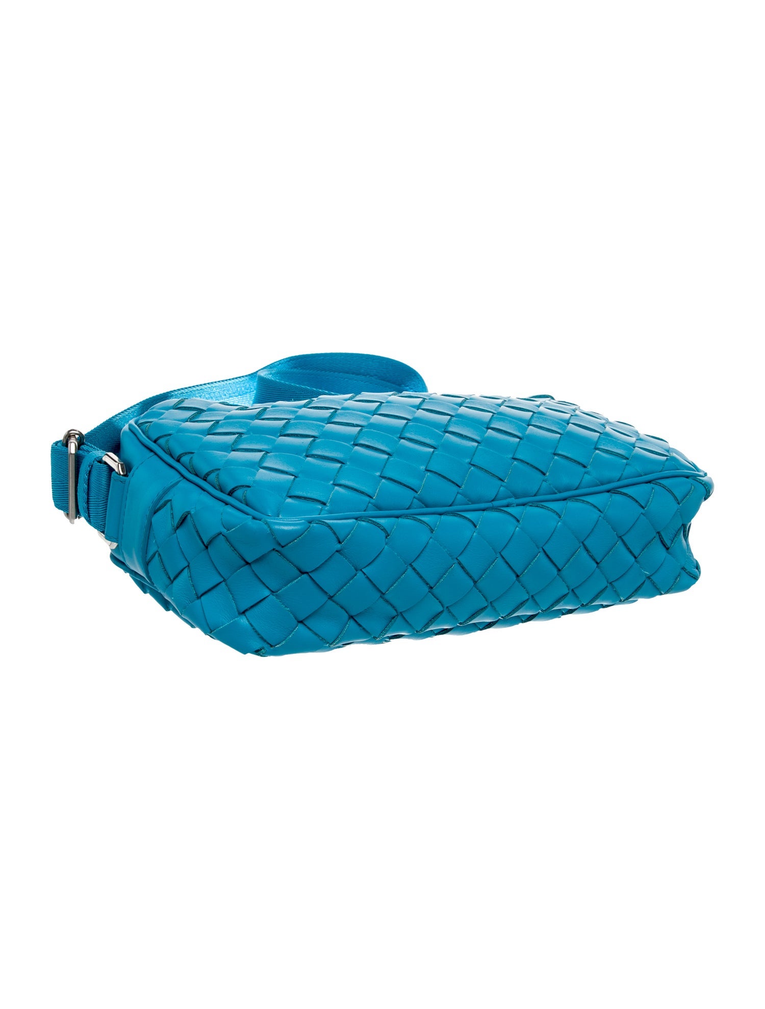 Bottega Veneta Intrecciato Camera Pool Blue Small