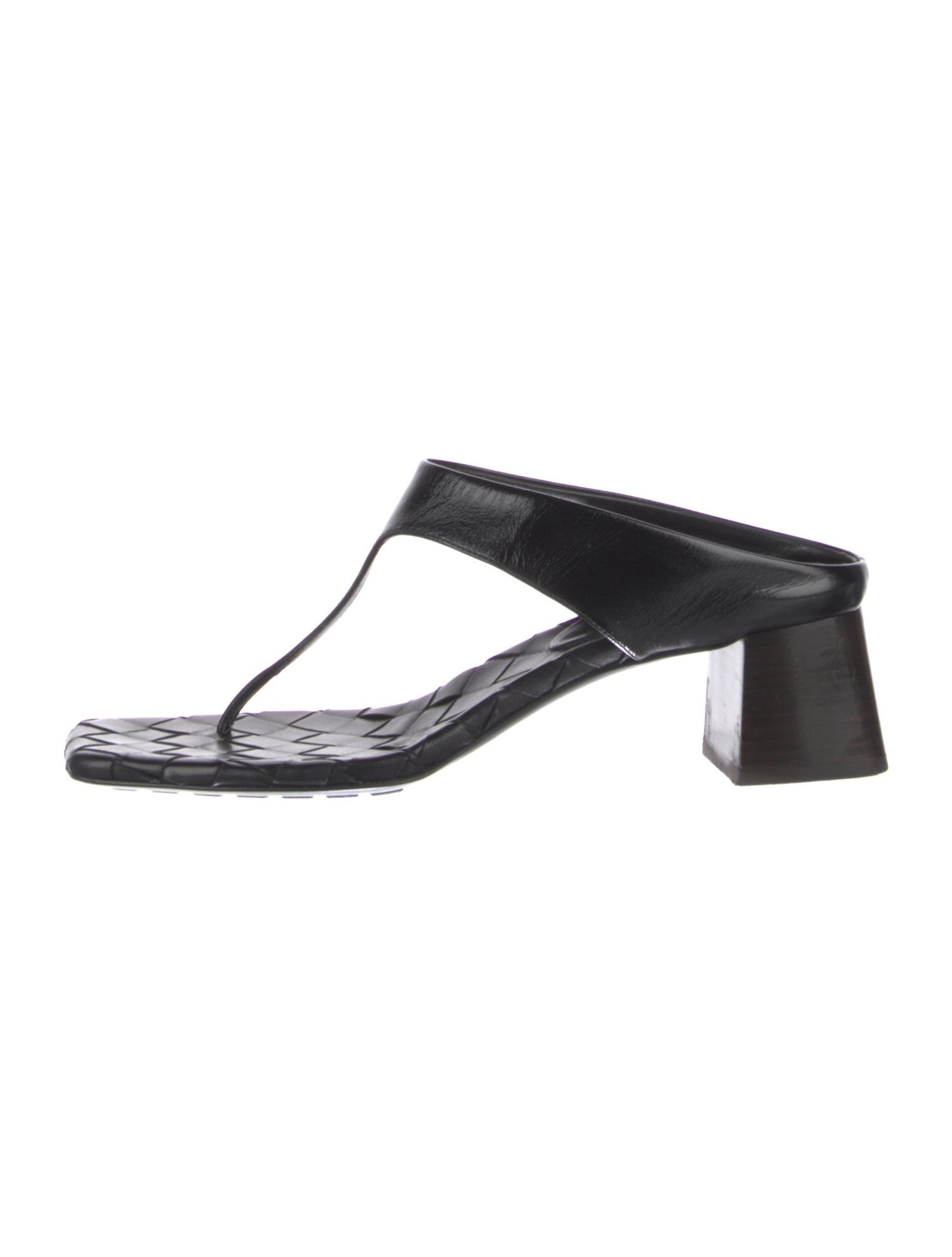 Bottega Veneta Leather T-Strap Sandals