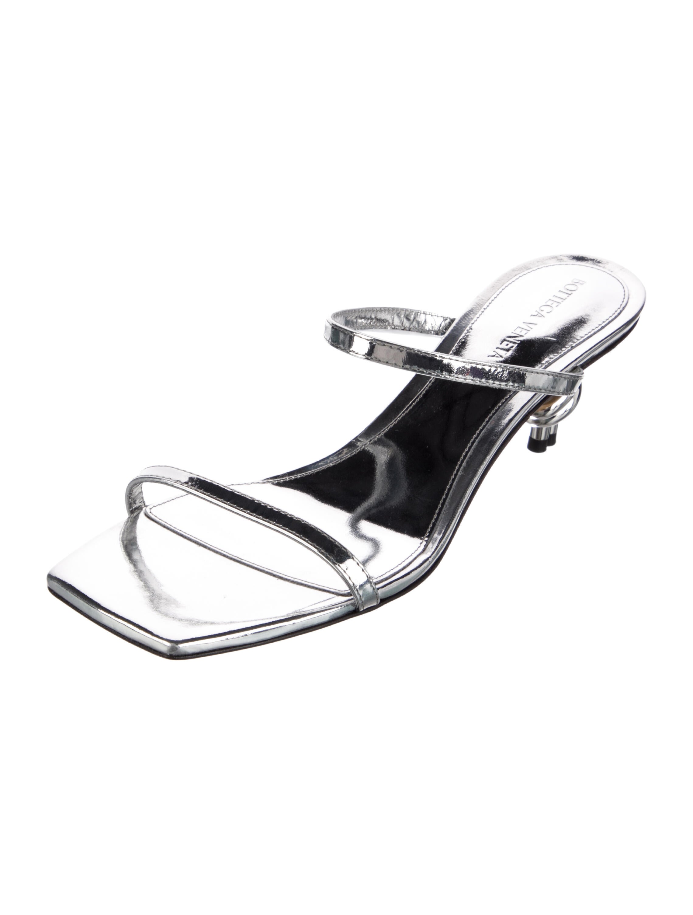 Bottega Veneta Patent Leather Slides