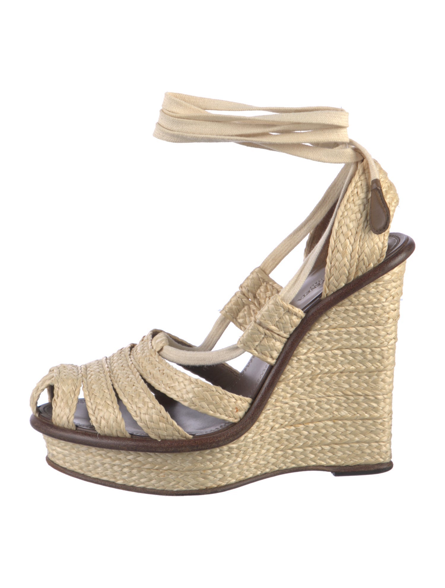 Bottega Veneta Raffia Braided Accents Espadrilles