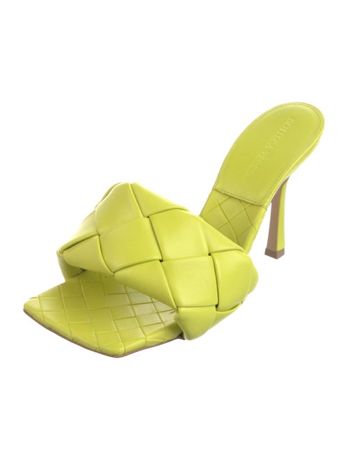 Bottega Veneta Intrecciato Weave Leather Slides