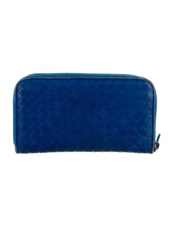 Bottega Veneta Intrecciato Weave Leather Continental Wallet