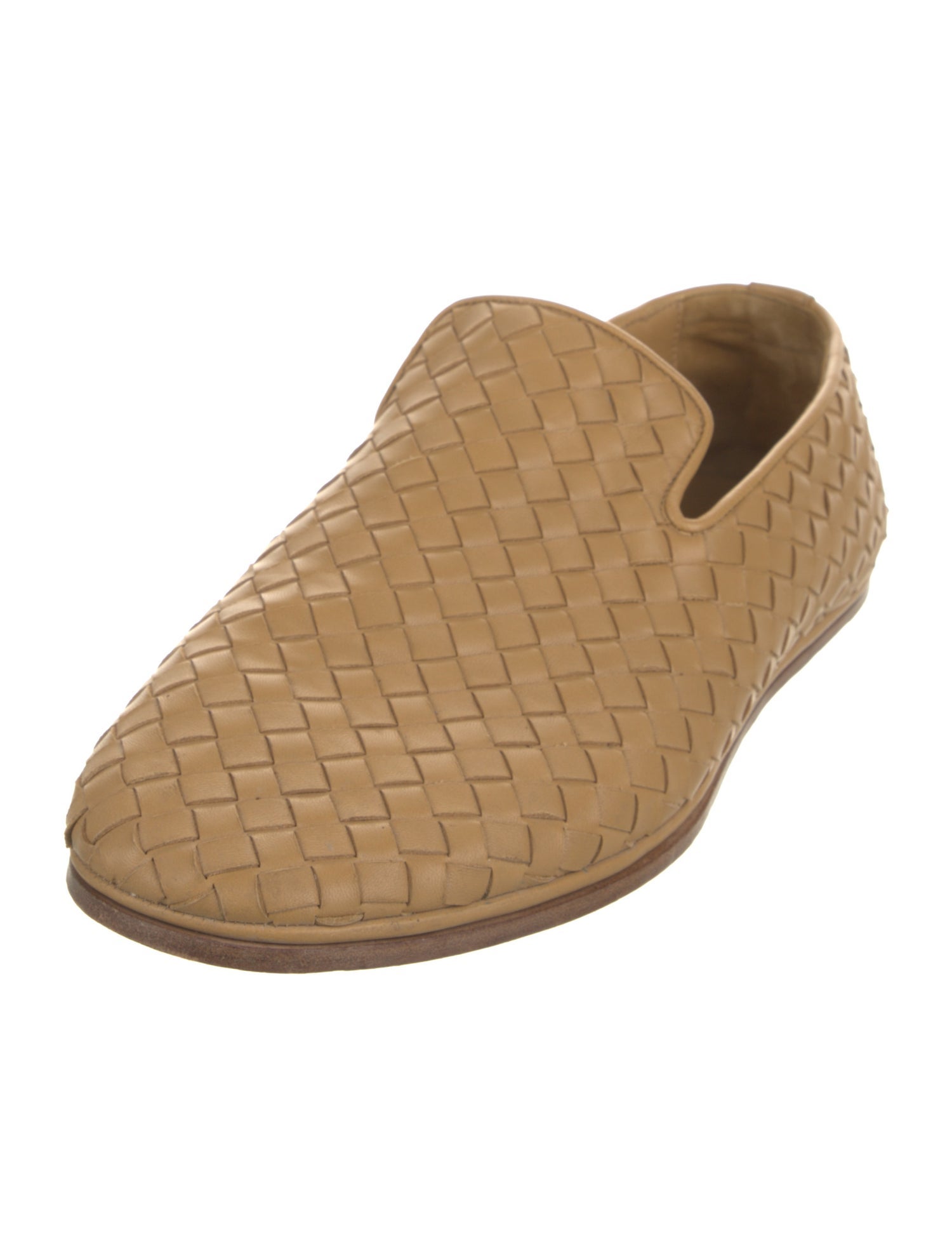 Bottega Veneta Intrecciato Weave Leather Loafers
