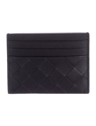 Bottega Veneta Intrecciato Weave Leather Card Holder