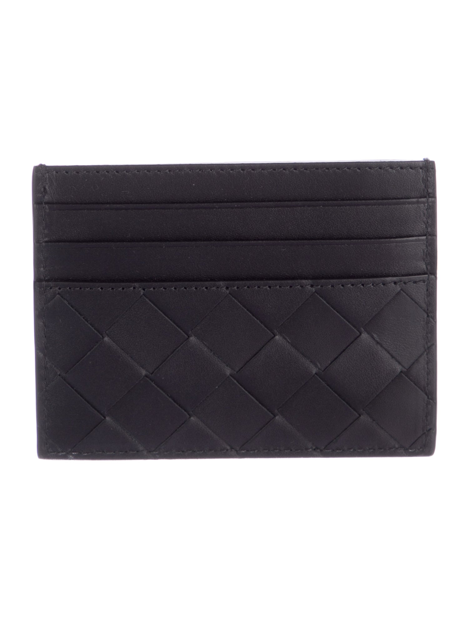 Bottega Veneta Intrecciato Weave Leather Card Holder