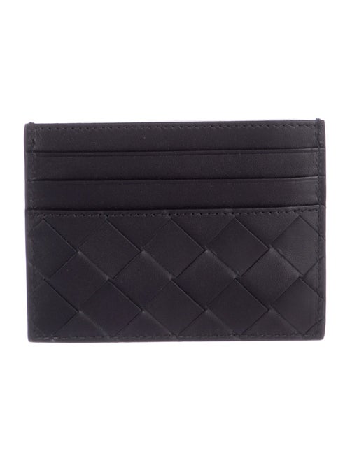 Bottega Veneta Intrecciato Weave Leather Card Holder
