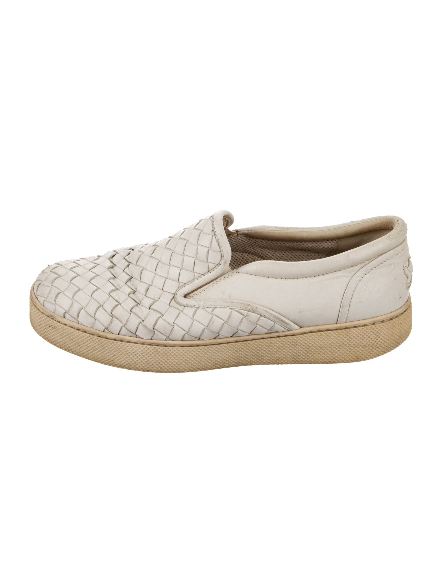 Bottega Veneta Intrecciato Weave Leather Sneakers