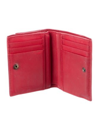 Bottega Veneta Intrecciato Weave Leather Card Holder