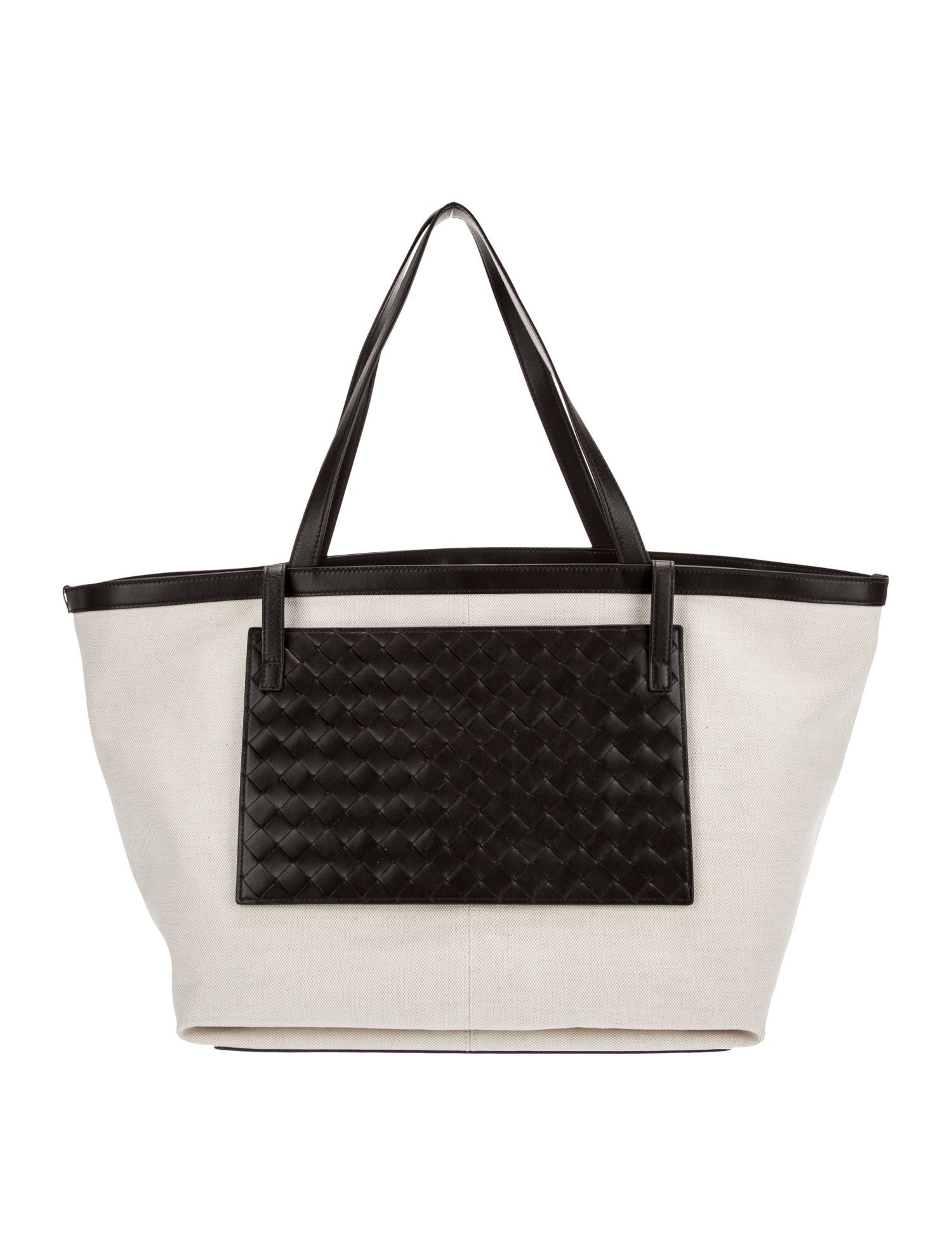 Bottega Veneta Canvas Flip Flap Large