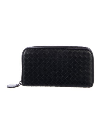 Bottega Veneta Intrecciato Weave Leather Continental Wallet