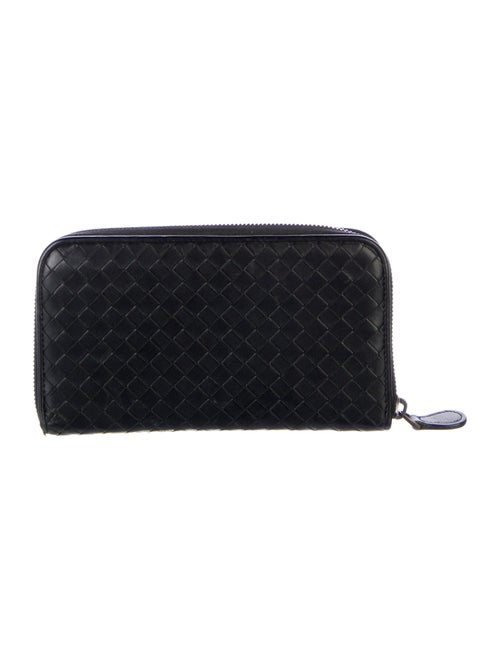 Bottega Veneta Intrecciato Weave Leather Continental Wallet