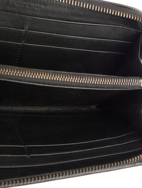 Bottega Veneta Intrecciato Weave Leather Continental Wallet