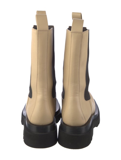 Bottega Veneta Leather Colorblock Pattern Chelsea Boots