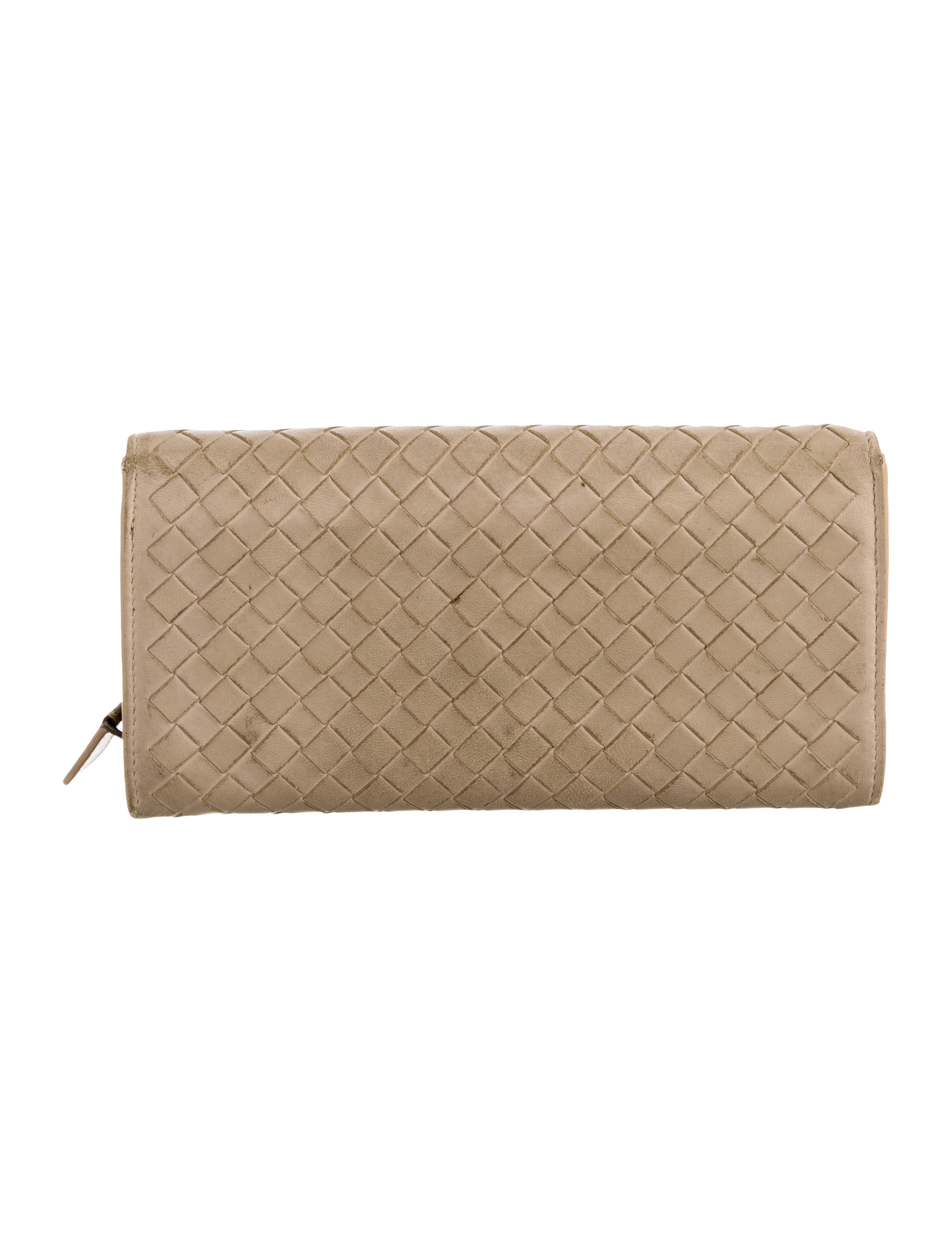 Bottega Veneta Intrecciato Weave Leather Continental Wallet