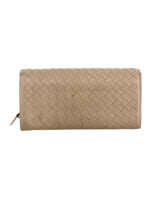 Bottega Veneta Intrecciato Weave Leather Continental Wallet