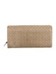 Bottega Veneta Intrecciato Weave Leather Continental Wallet
