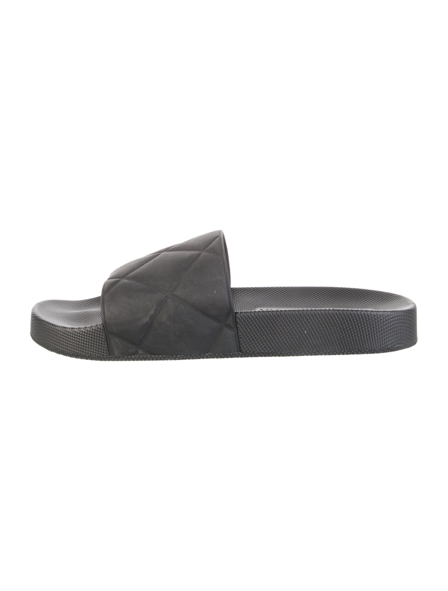 Bottega Veneta Intrecciato Weave Rubber Slides