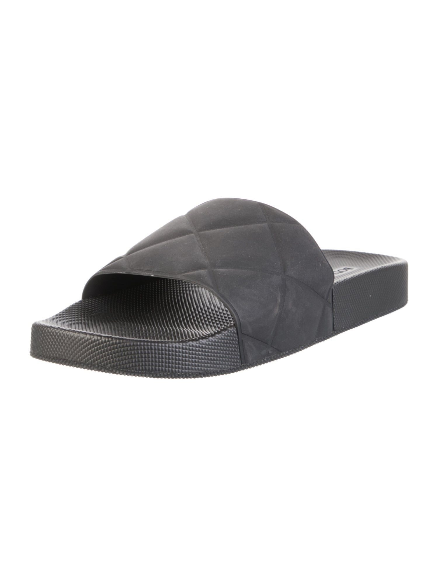 Bottega Veneta Intrecciato Weave Rubber Slides