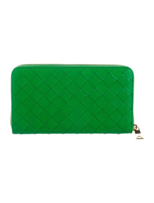 Bottega Veneta Intrecciato Weave Leather Continental Wallet