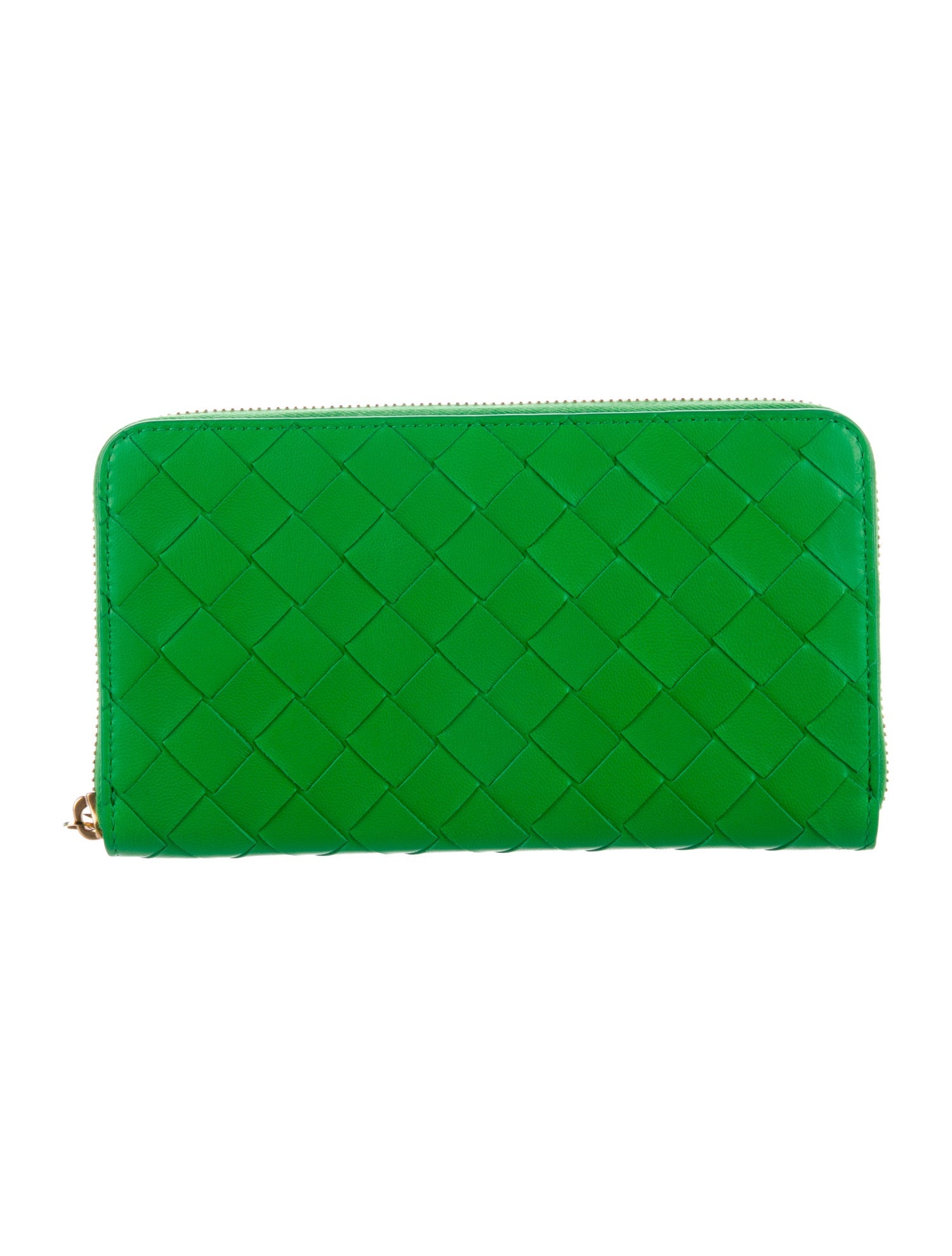 Bottega Veneta Intrecciato Weave Leather Continental Wallet