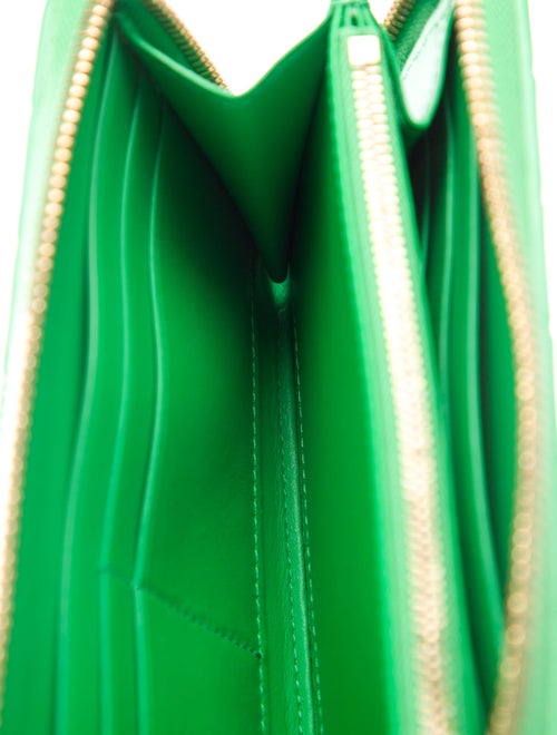 Bottega Veneta Intrecciato Weave Leather Continental Wallet