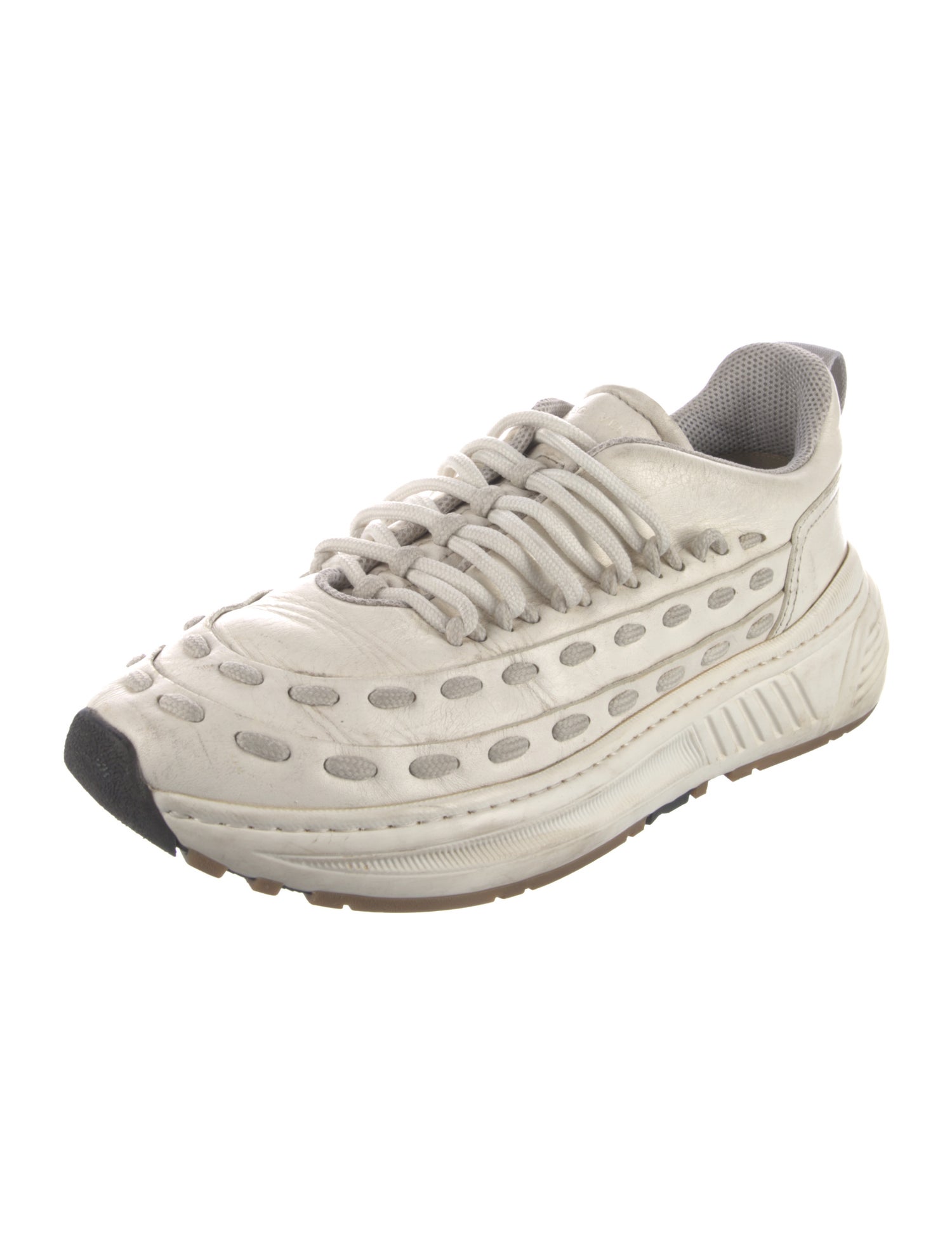Bottega Veneta Leather Printed Sneakers