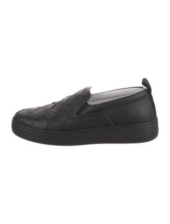 Bottega Veneta Intrecciato Weave Leather Sneakers