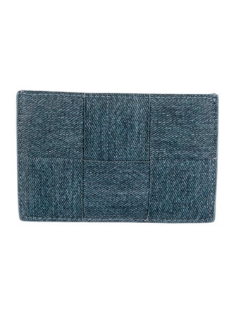 Bottega Veneta Intrecciato Weave Leather Card Holder