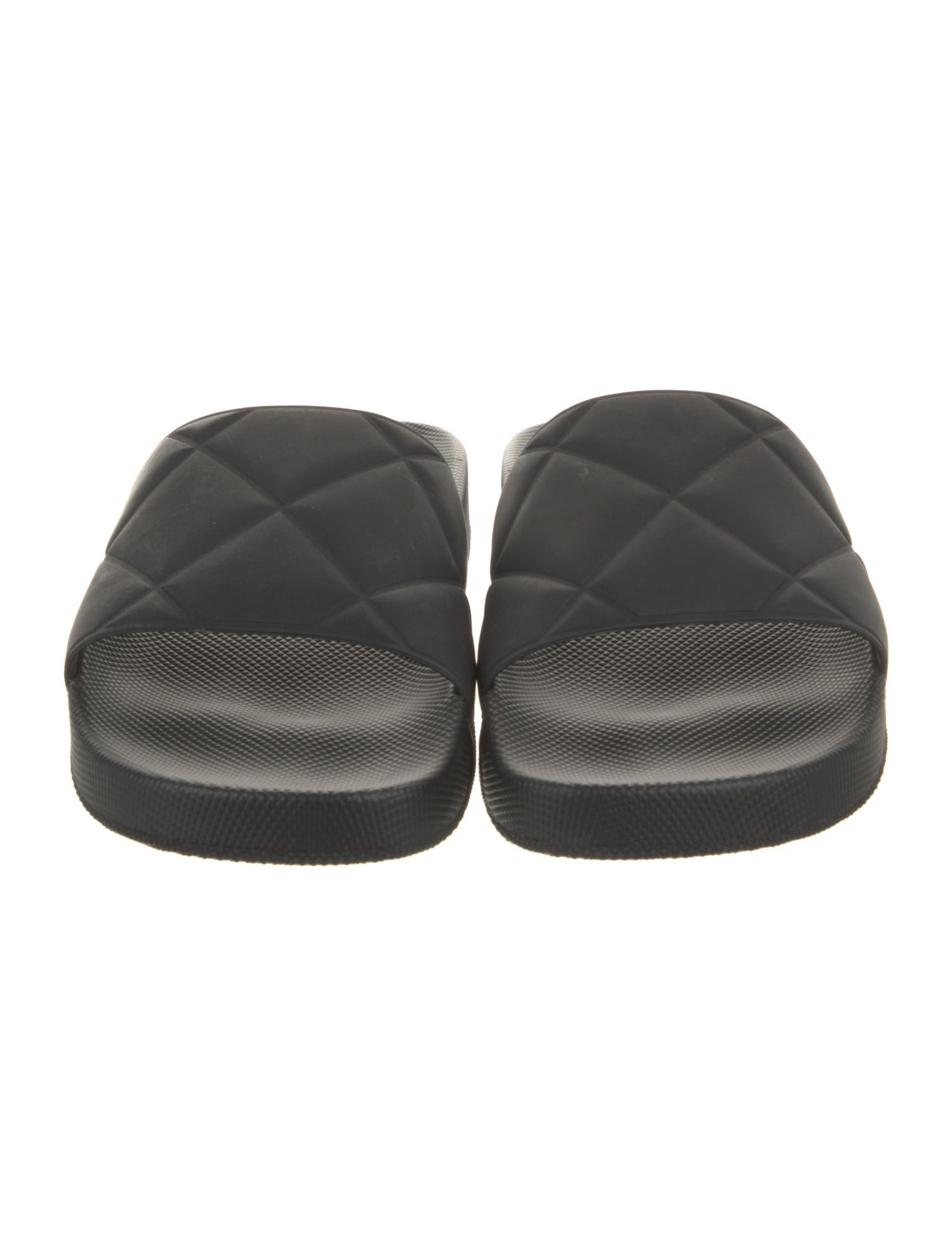 Bottega Veneta Quilted Pattern Rubber Slides