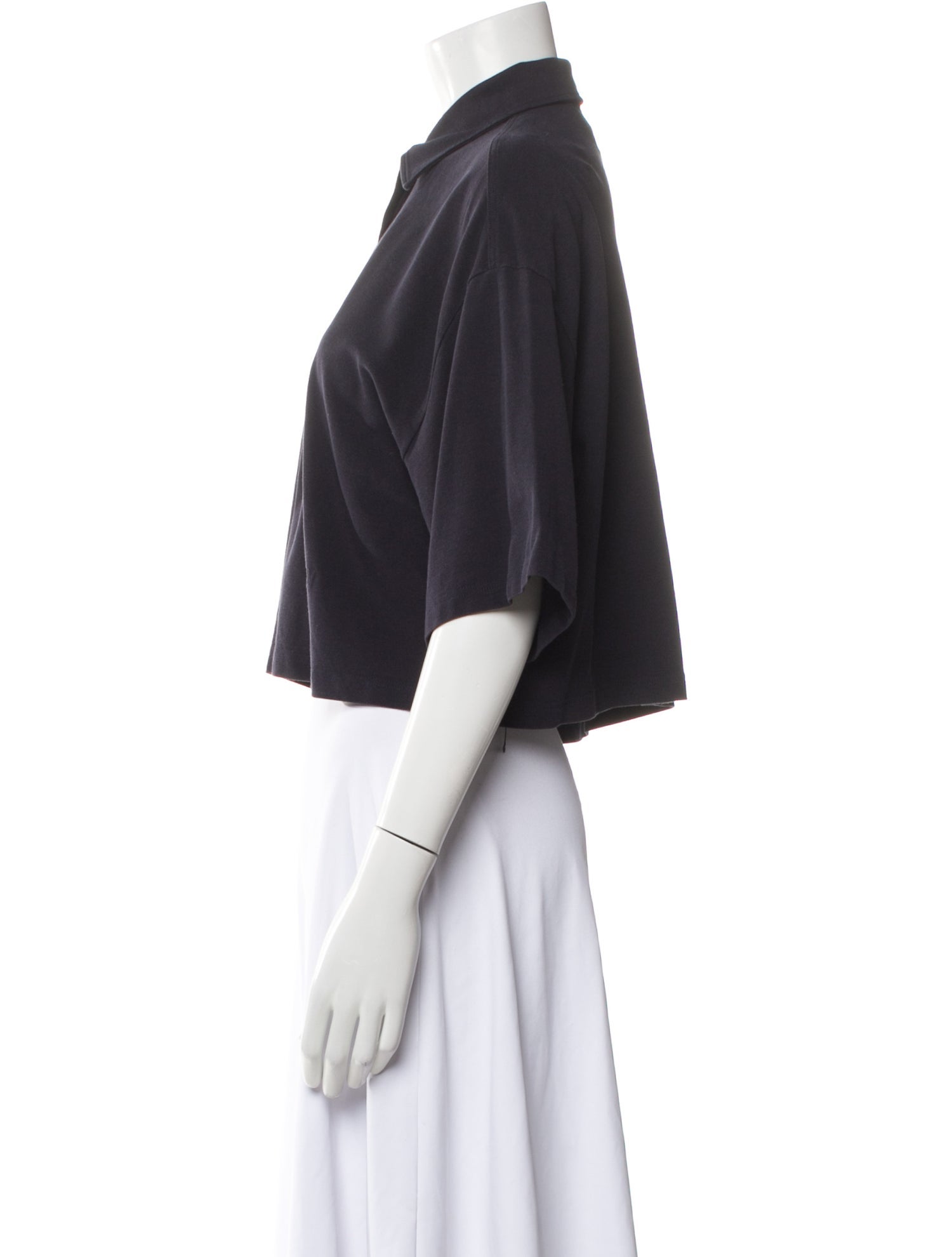 Bottega Veneta Short Sleeve Crop Top