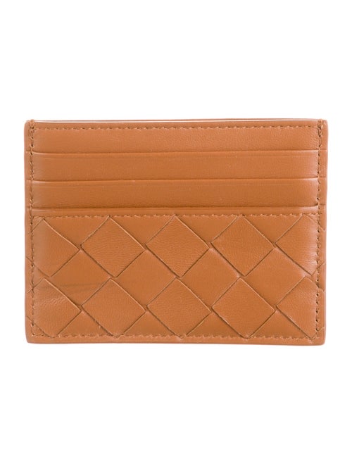 Bottega Veneta Intrecciato Weave Leather Card Holder