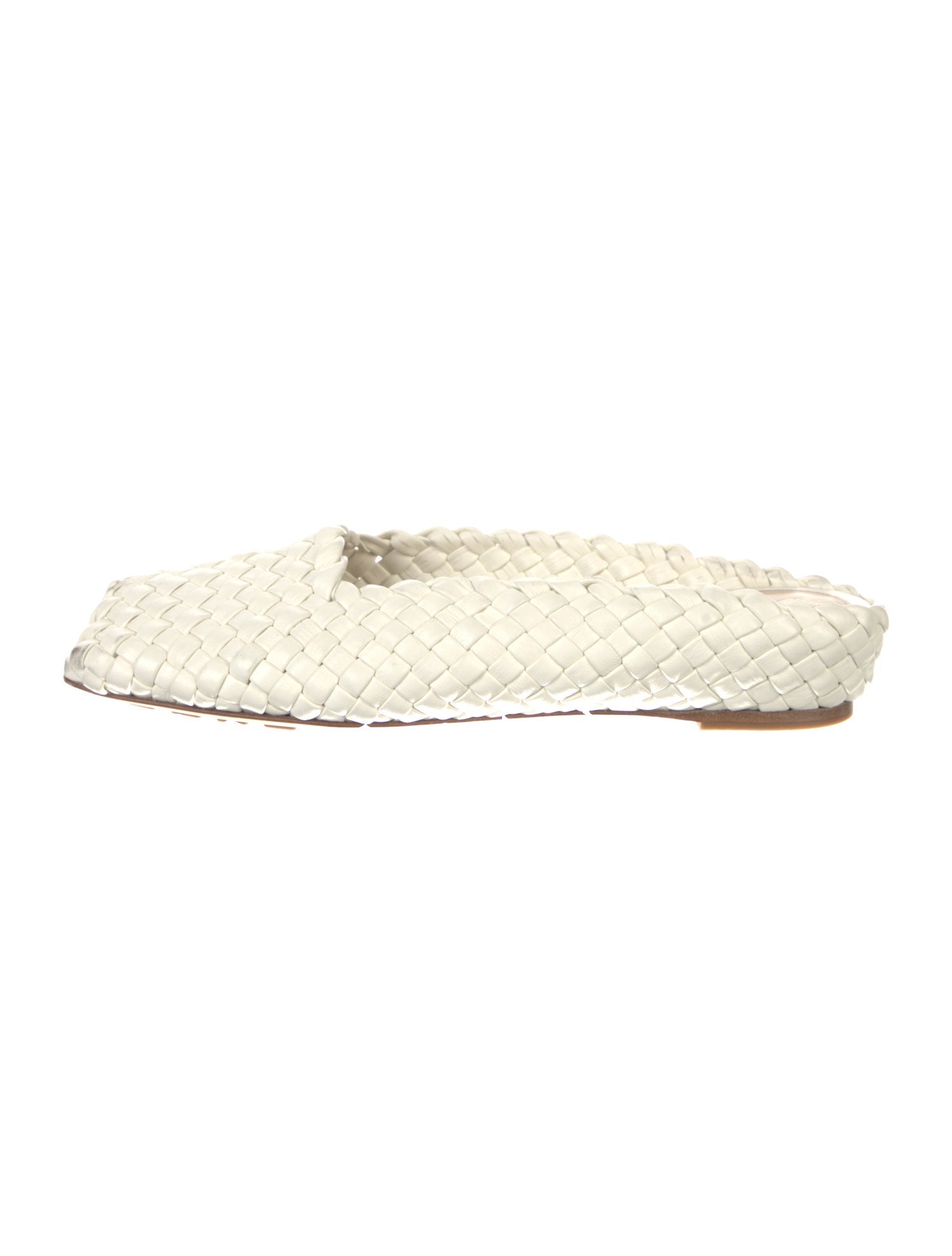 Bottega Veneta Intrecciato Weave Leather Slides