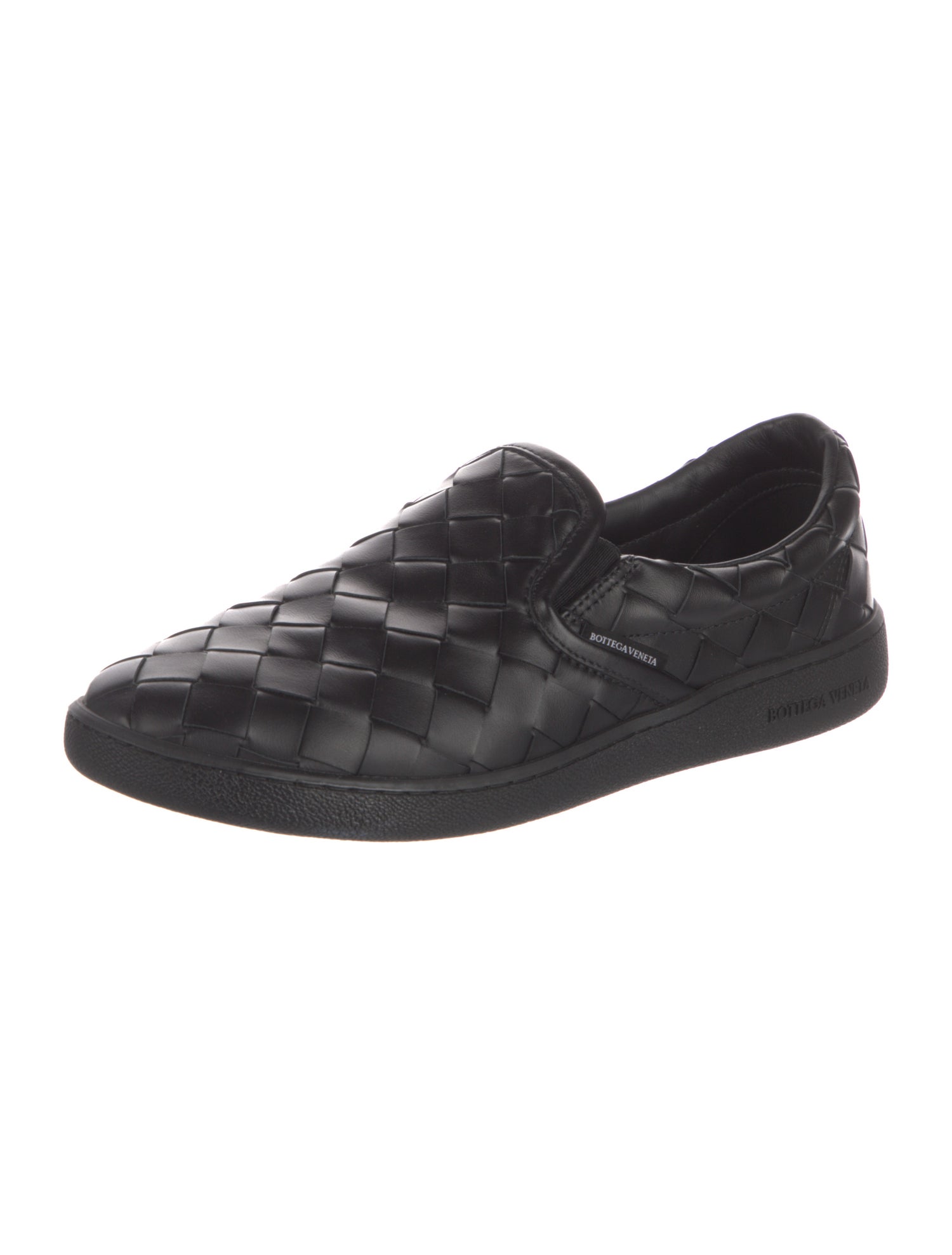Bottega Veneta Intrecciato Weave Leather Sneakers
