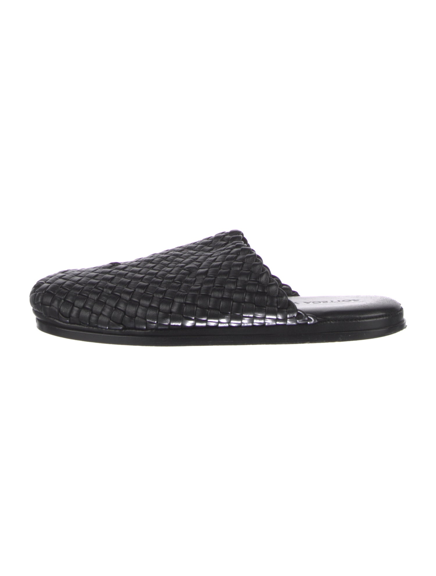 Bottega Veneta Intrecciato Weave Leather Slides