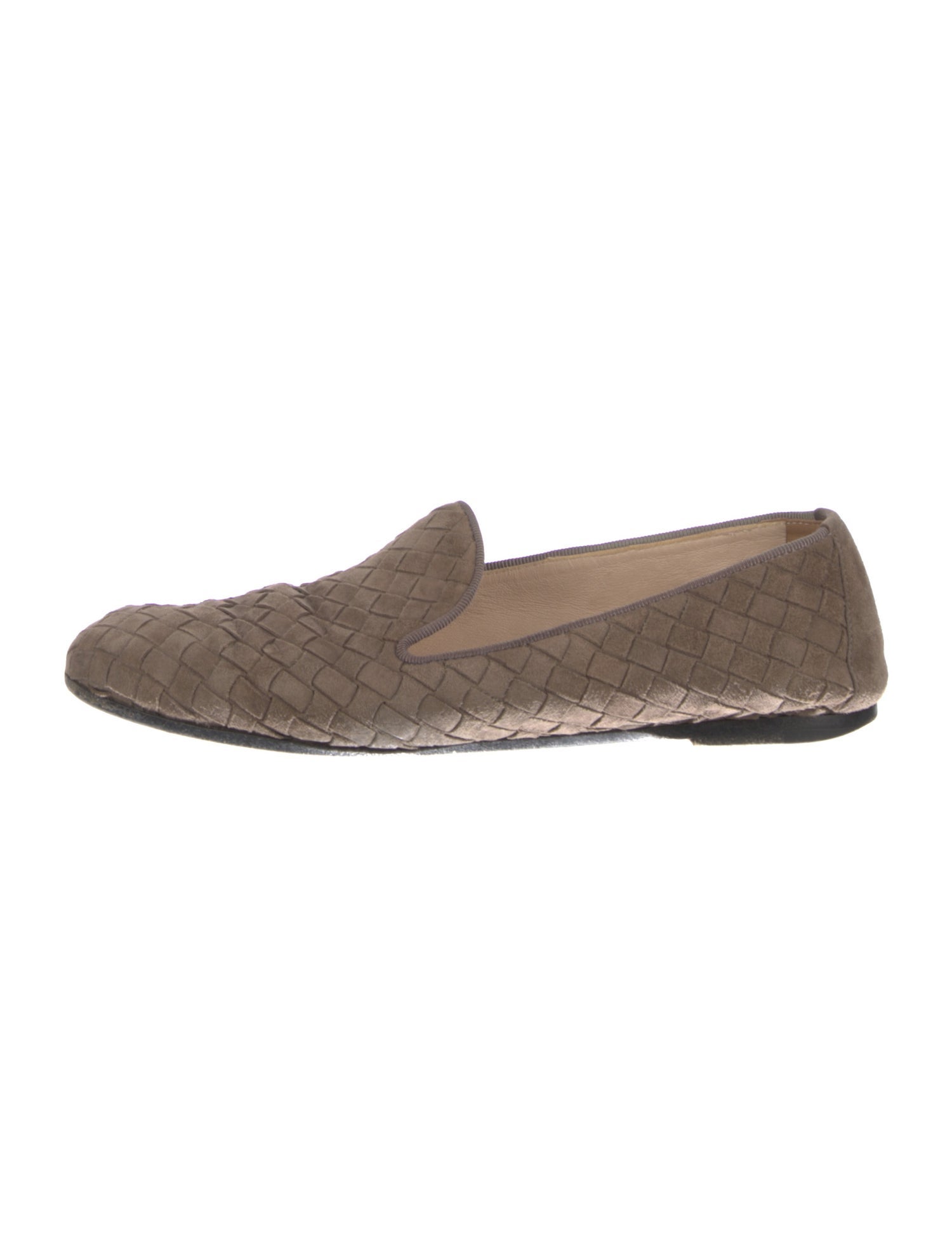 Bottega Veneta Intrecciato Weave Suede Loafers