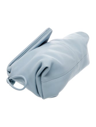 Bottega Veneta Leather Triangle Fold Clutch