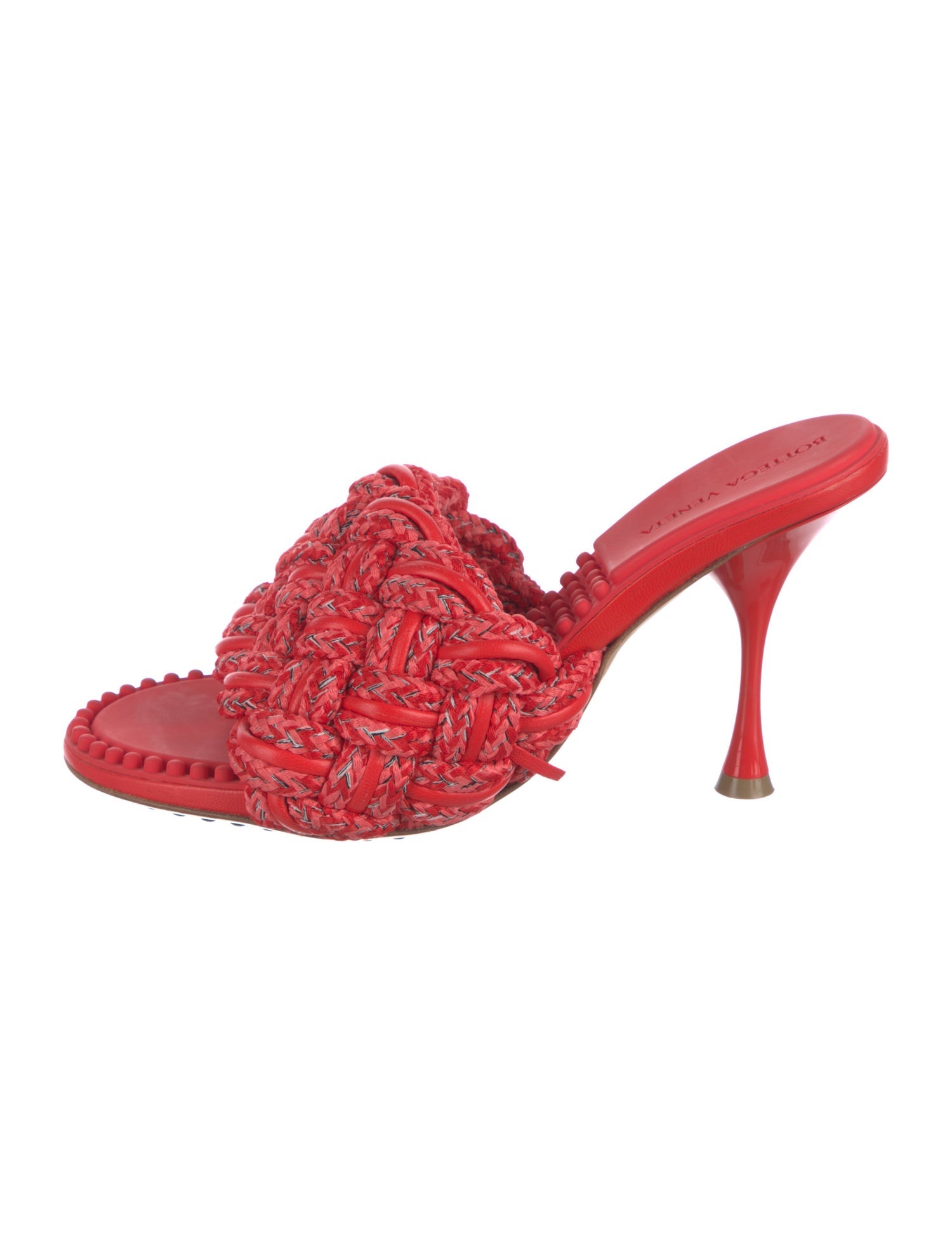 Bottega Veneta Intrecciato Weave Leather Mules